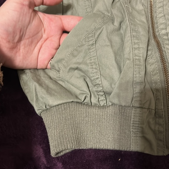 Full Tilt Army Green Aviator Jacket - Picture 13 of 16